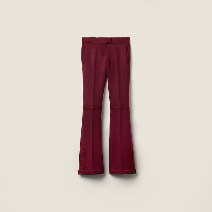miumiu シルクパンツ Women's Designer Trousers and Shorts | Miu Miu - United States