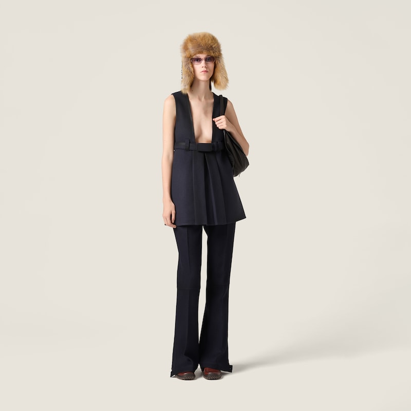 Pantalon en double laine