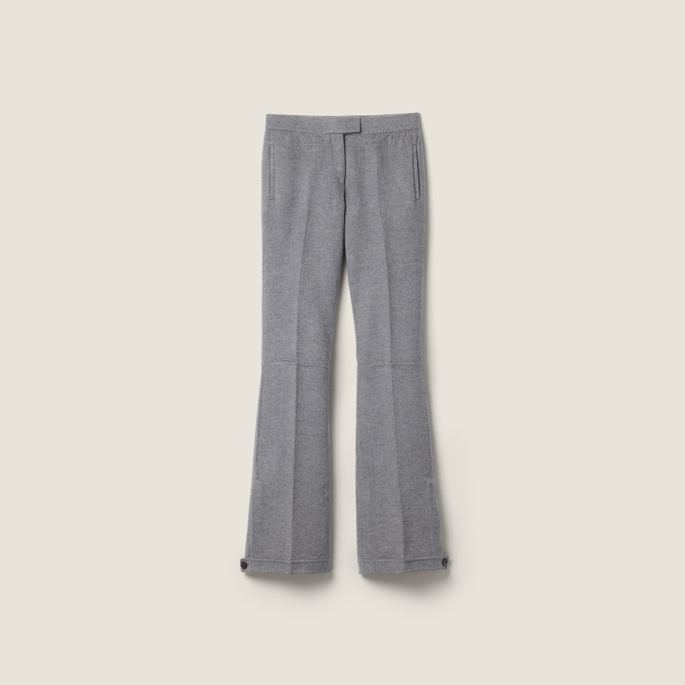Double wool pants