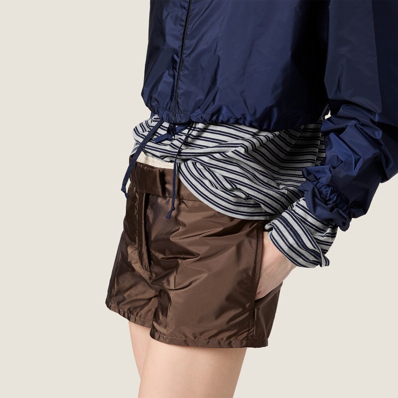 Technical fabric shorts