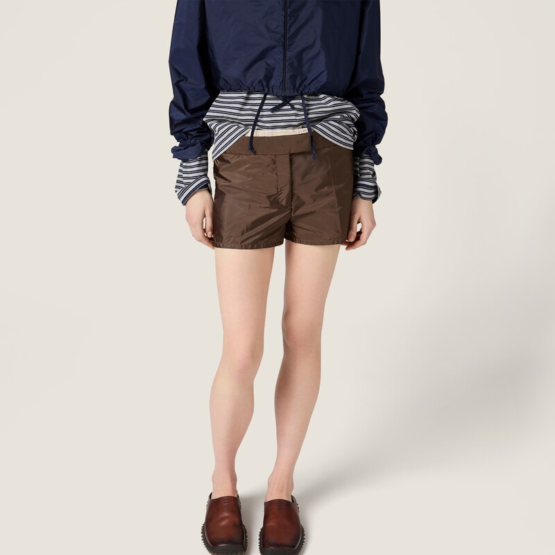 Technical fabric shorts