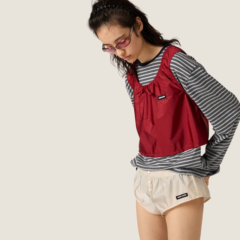 Technical fabric shorts