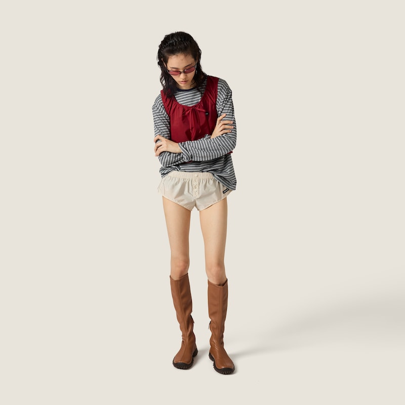 Technical fabric shorts