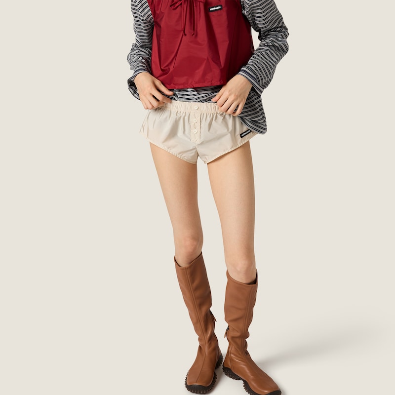 Technical fabric shorts