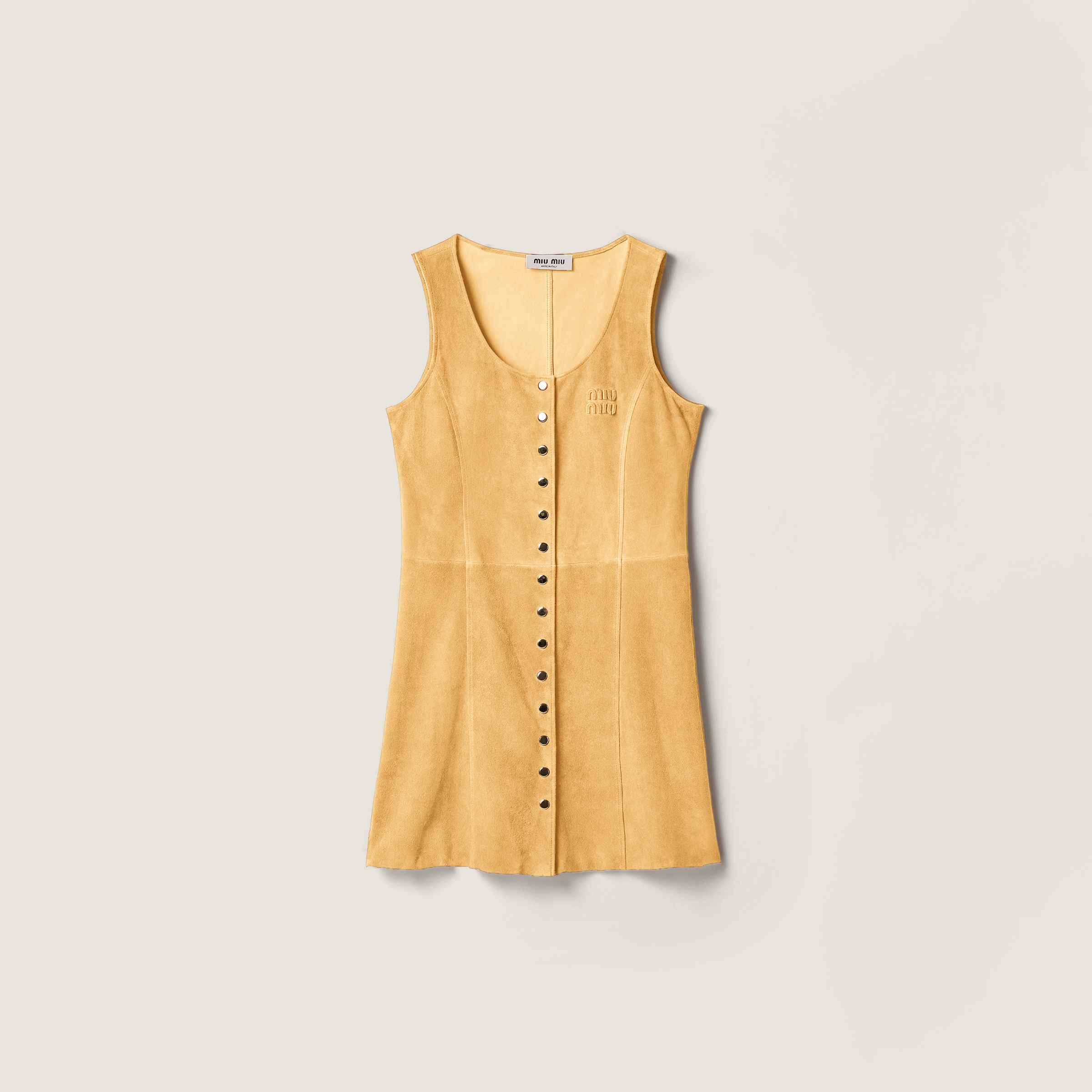 Waxed suede dress from Miu Miu - $6,000