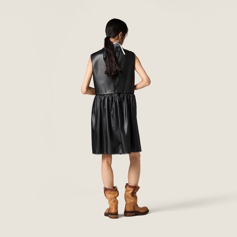 Nappa leather dress