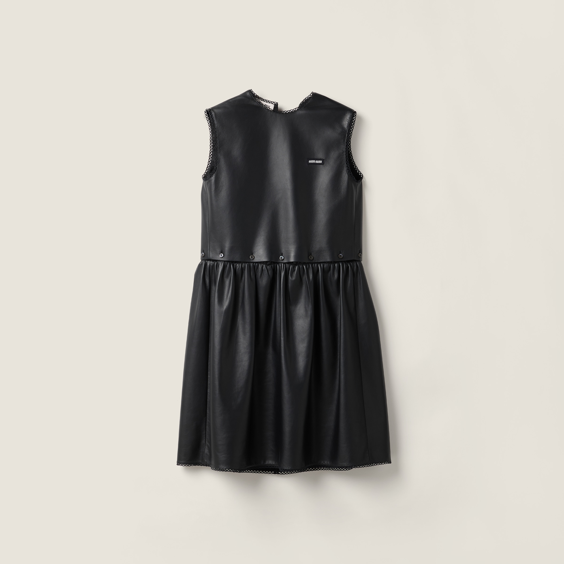 Nappa leather dress