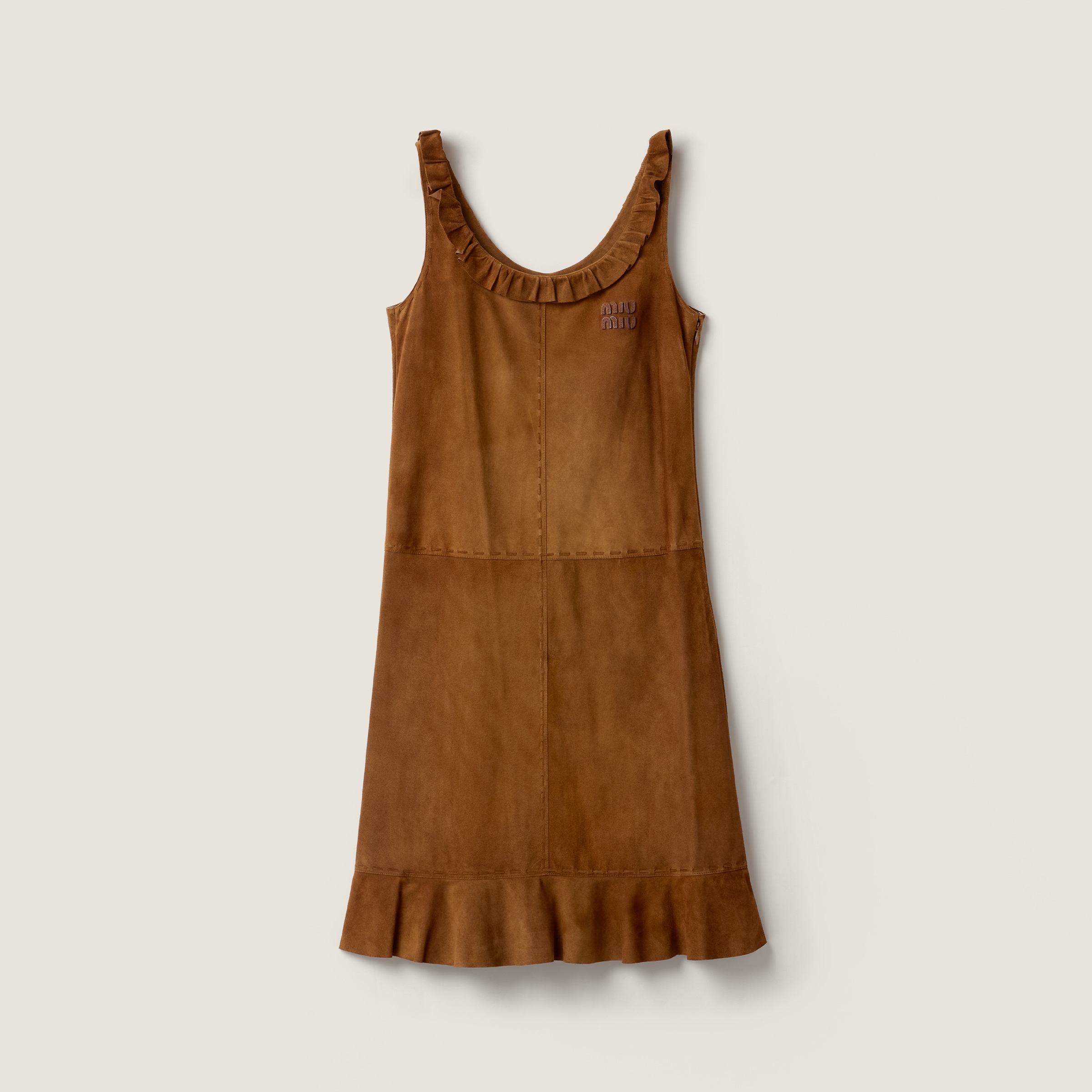 Waxed suede dress from Miu Miu - $8,700