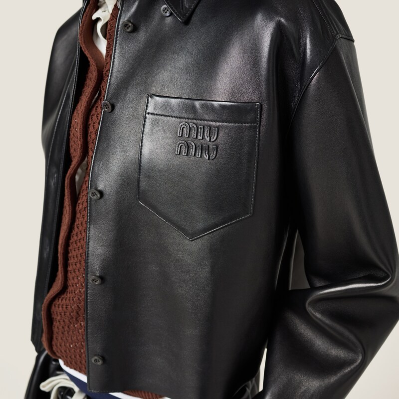 Plongé nappa leather shirt