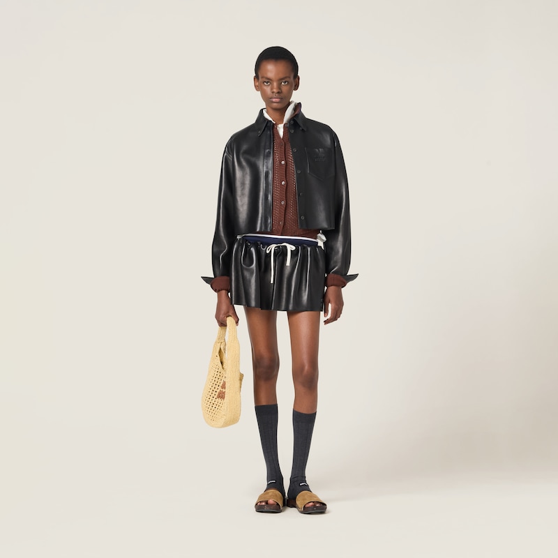 Plongé nappa leather shirt