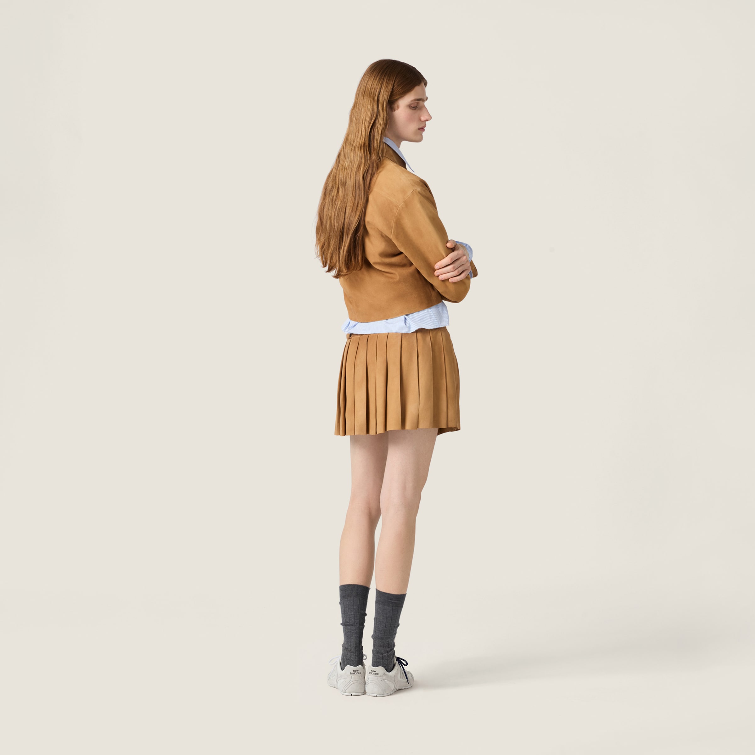 Waxed suede shirt - thumbnail 3