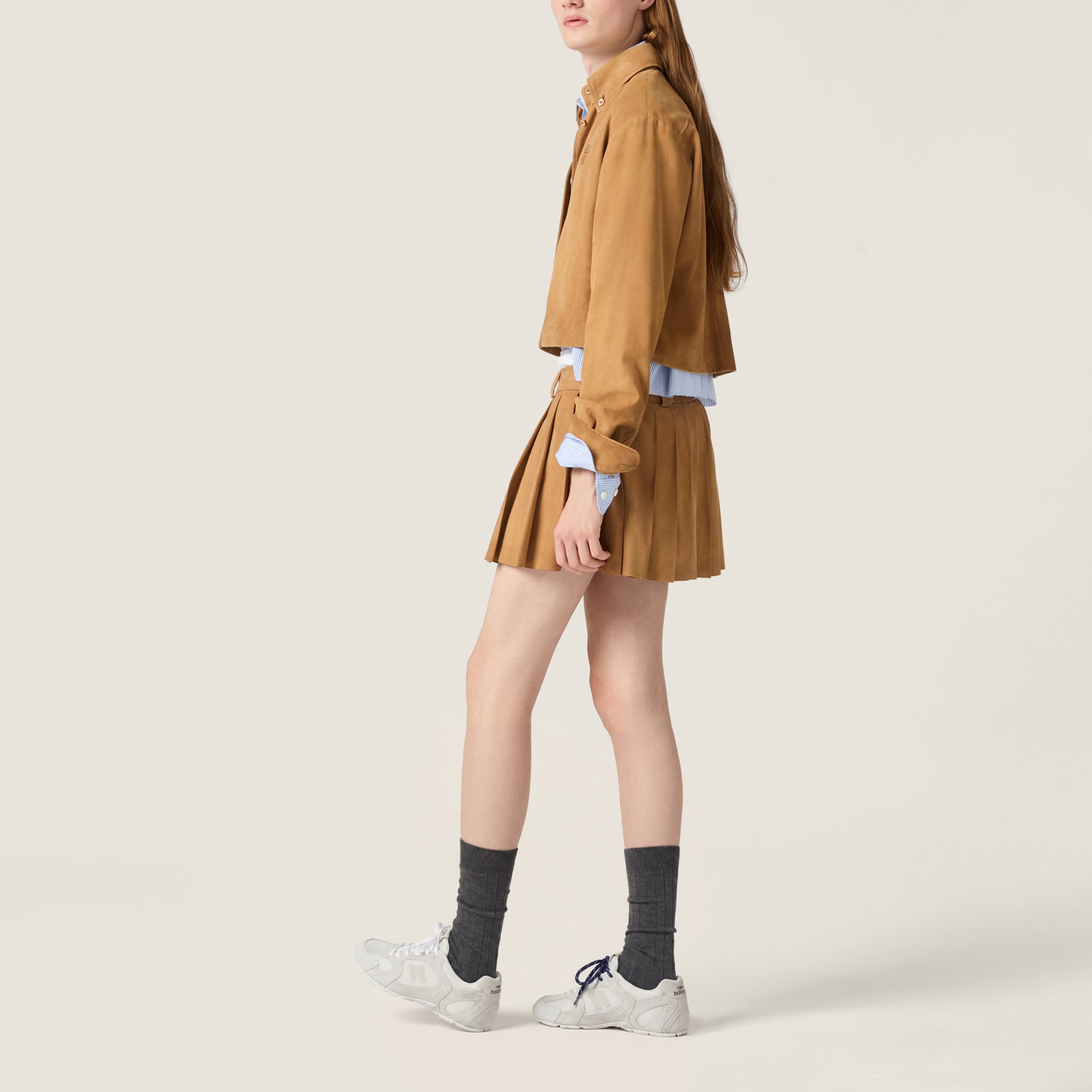 Waxed suede shirt - thumbnail 6