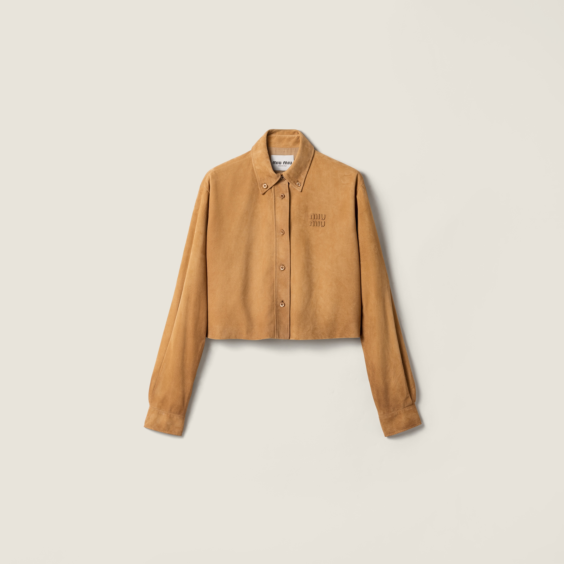 Waxed suede shirt from Miu Miu - $5,800