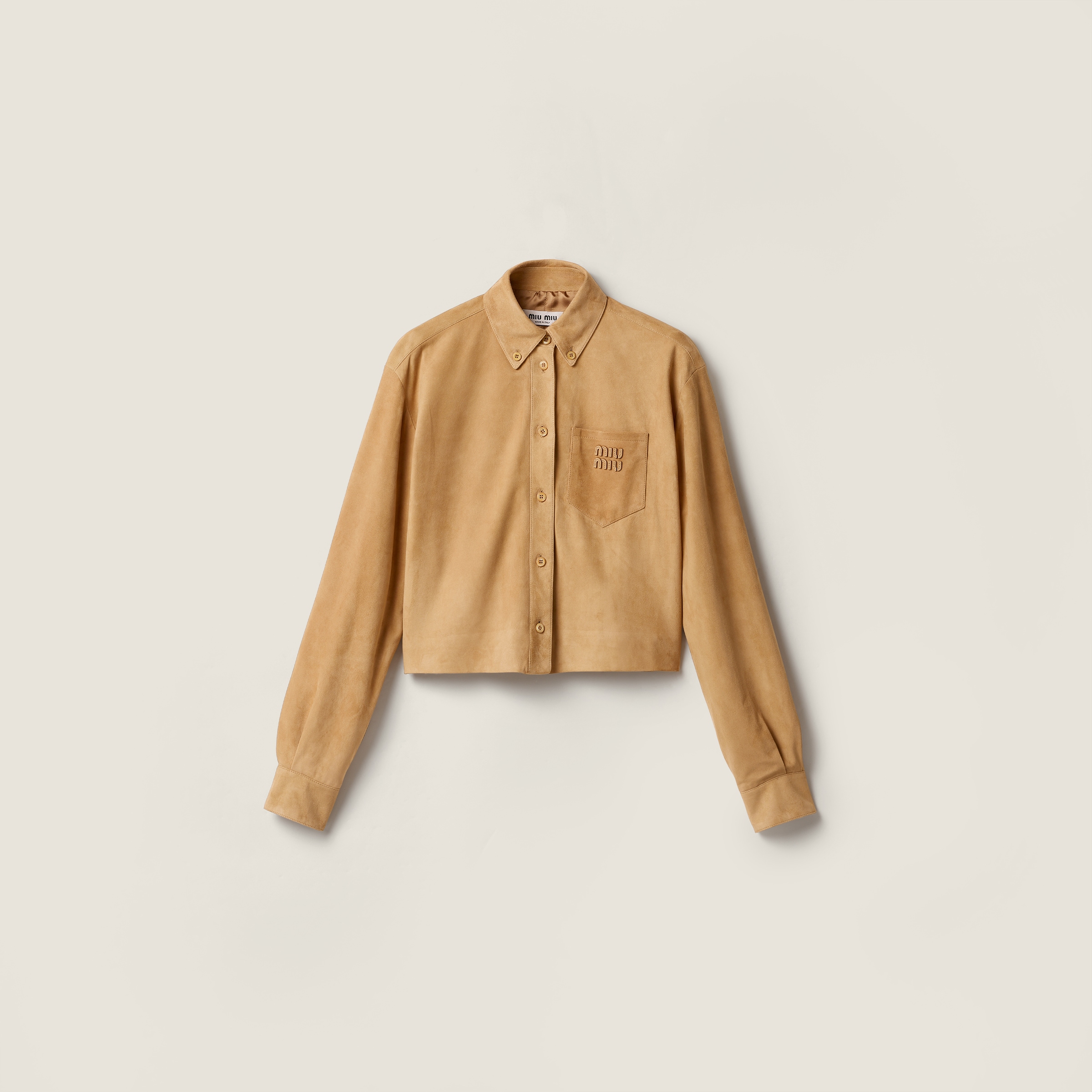 Suede shirt from Miu Miu - $4,800