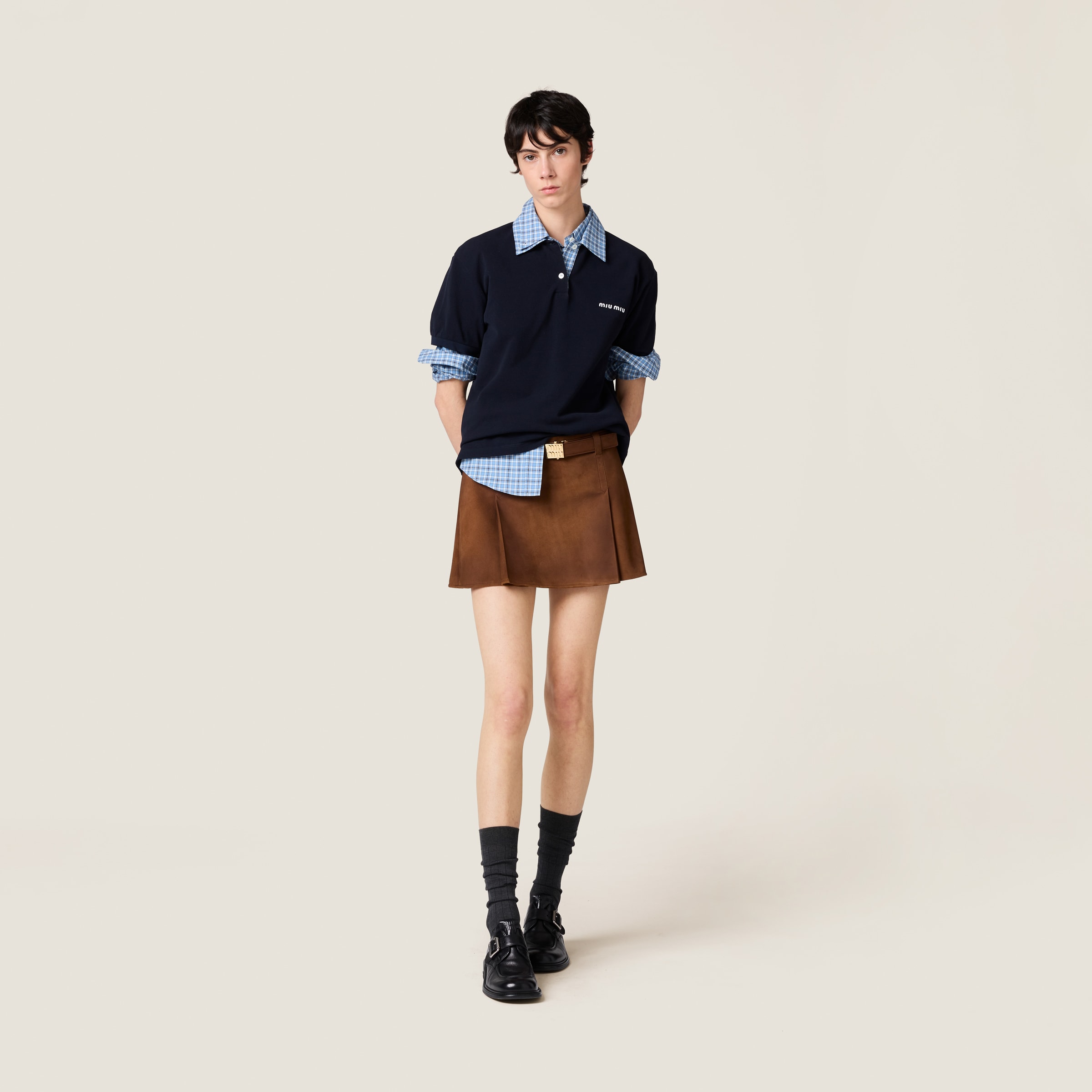 MIU MIU SUEDE SKIRT