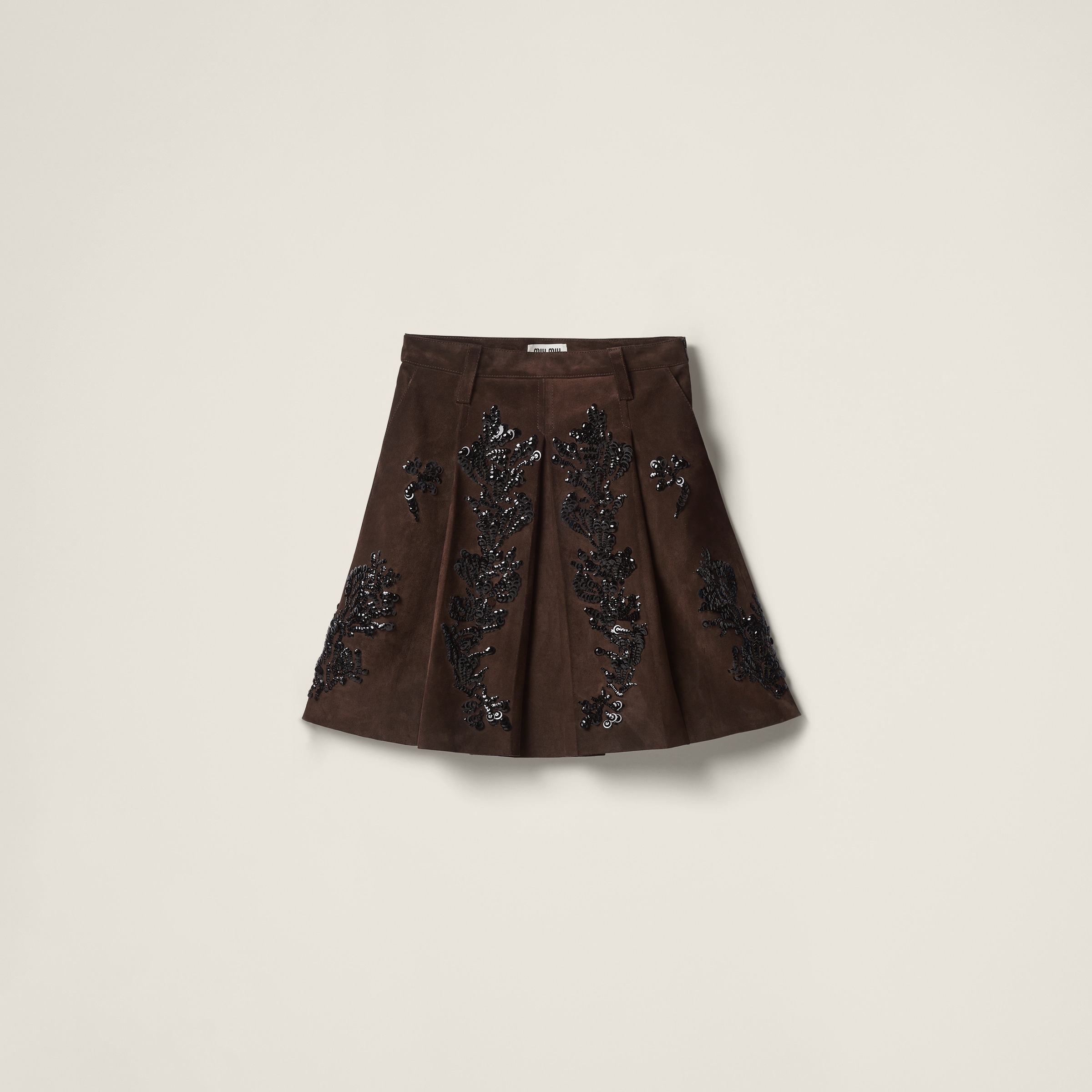 Zara suede mini skirt with embroidery hotsell