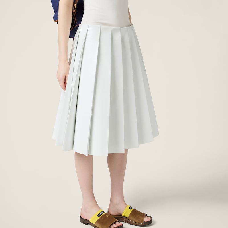 Pleated naplak skirt