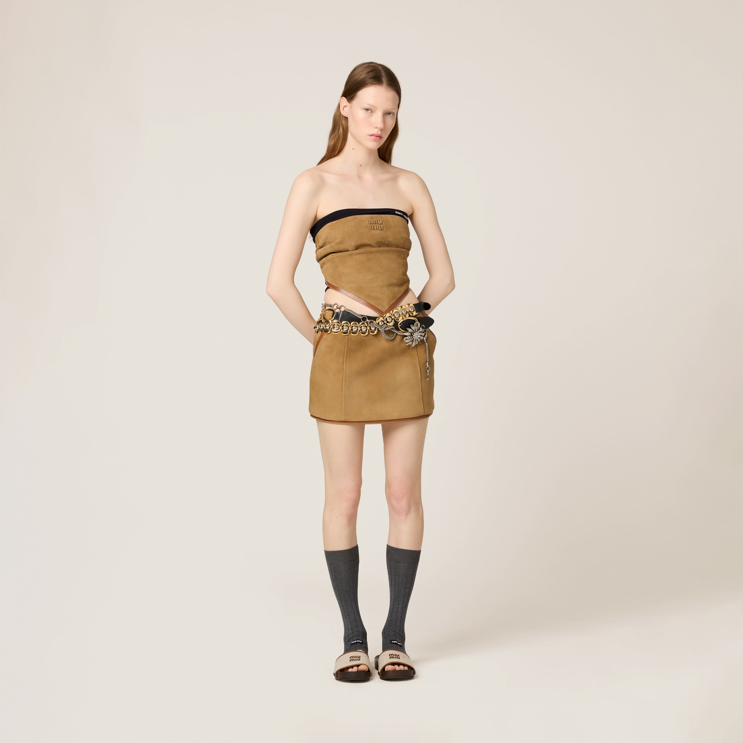 Miu Miu Suede Skirt