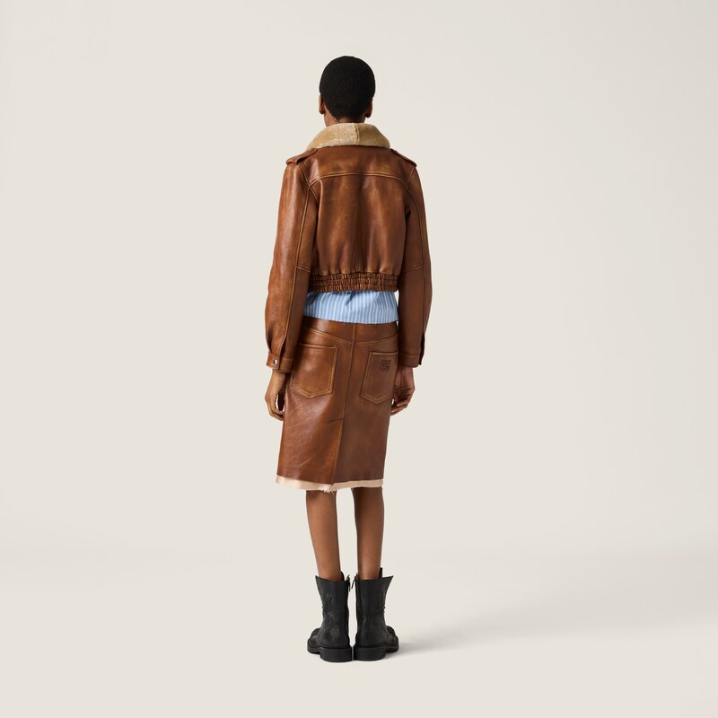 ナッパレザー スカート