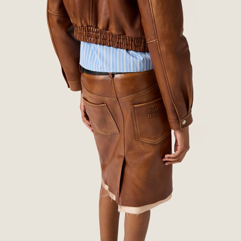 ナッパレザー スカート