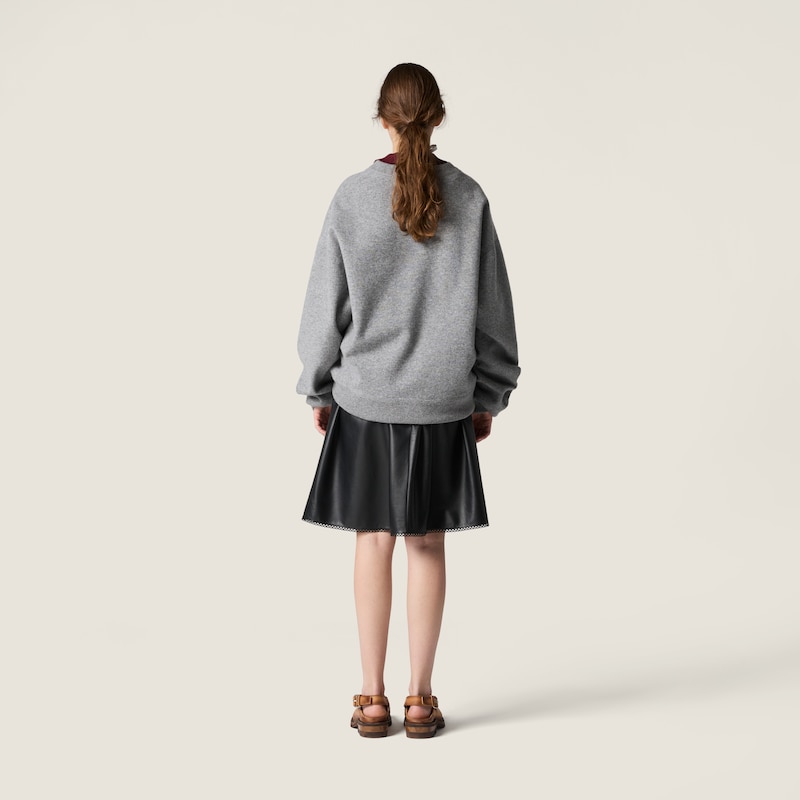 Nappa皮革半身裙