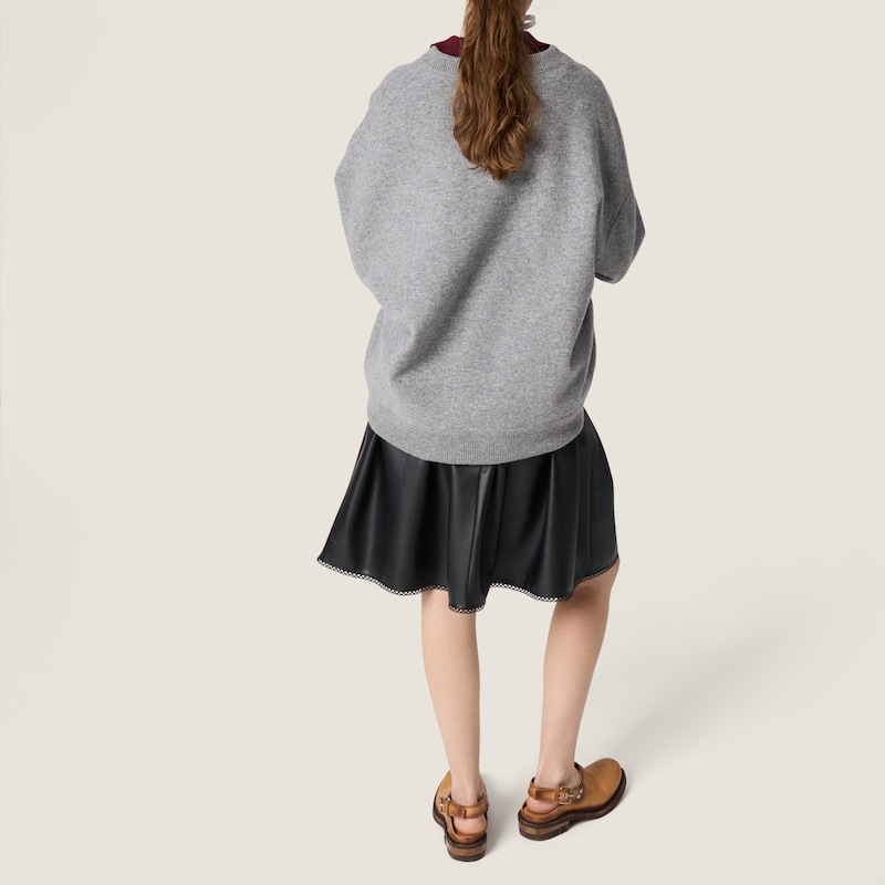 Nappa皮革半身裙