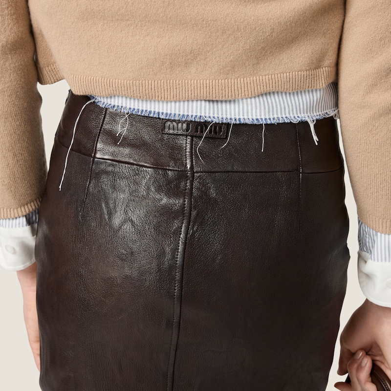 Leather skirt