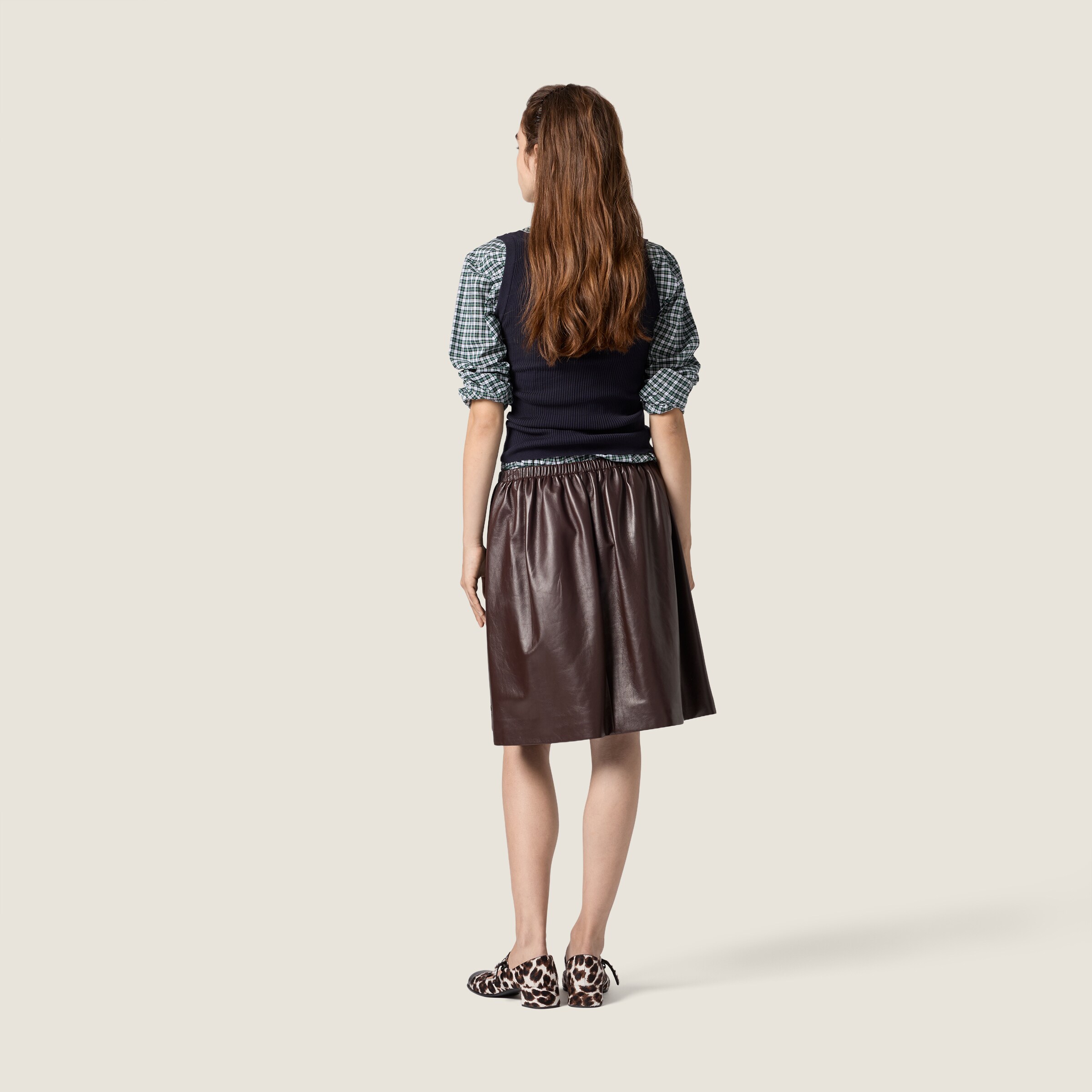 Nappa leather skirt - thumbnail 3