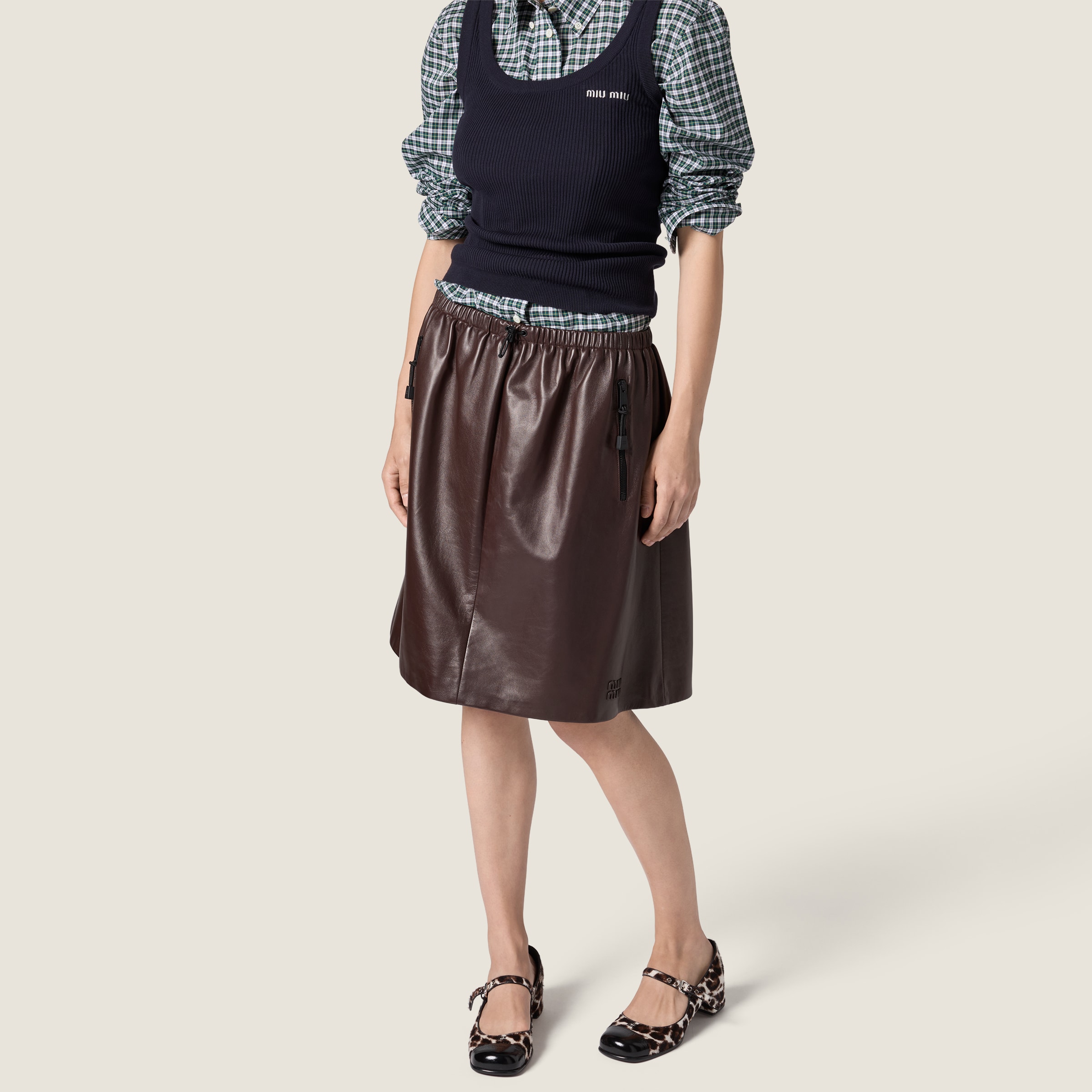Nappa leather skirt - thumbnail 5