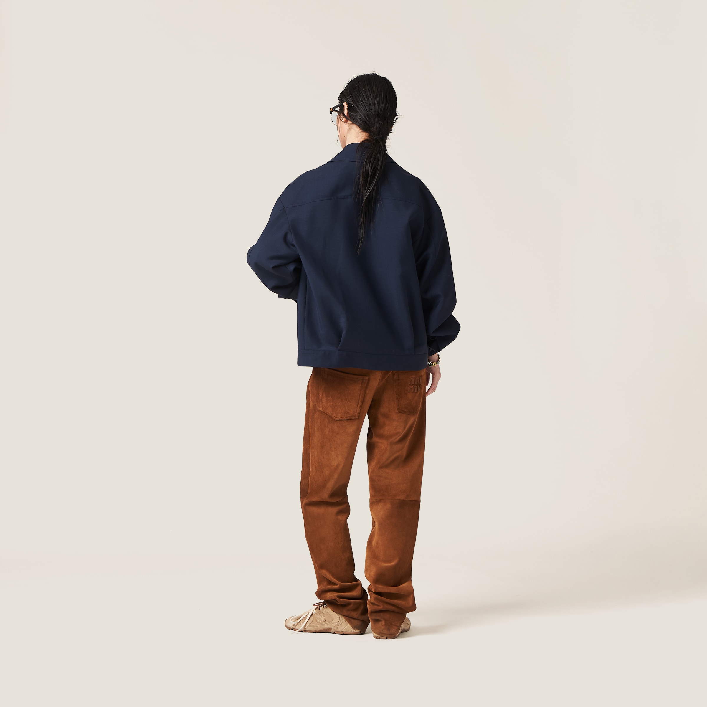 Miu Miu Suede Pants In Cinnamon