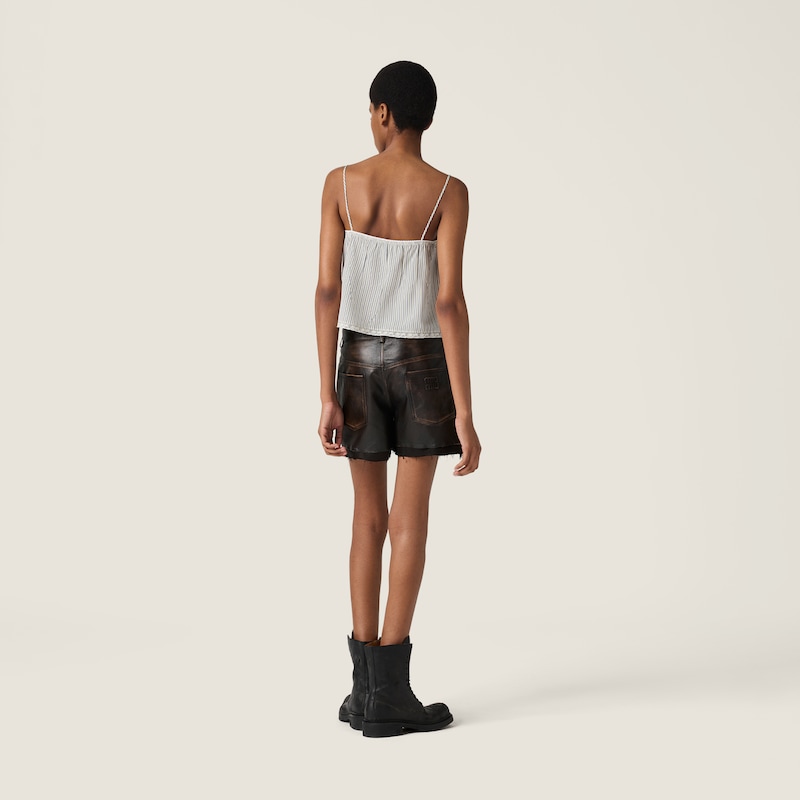 나파 가죽 쇼츠