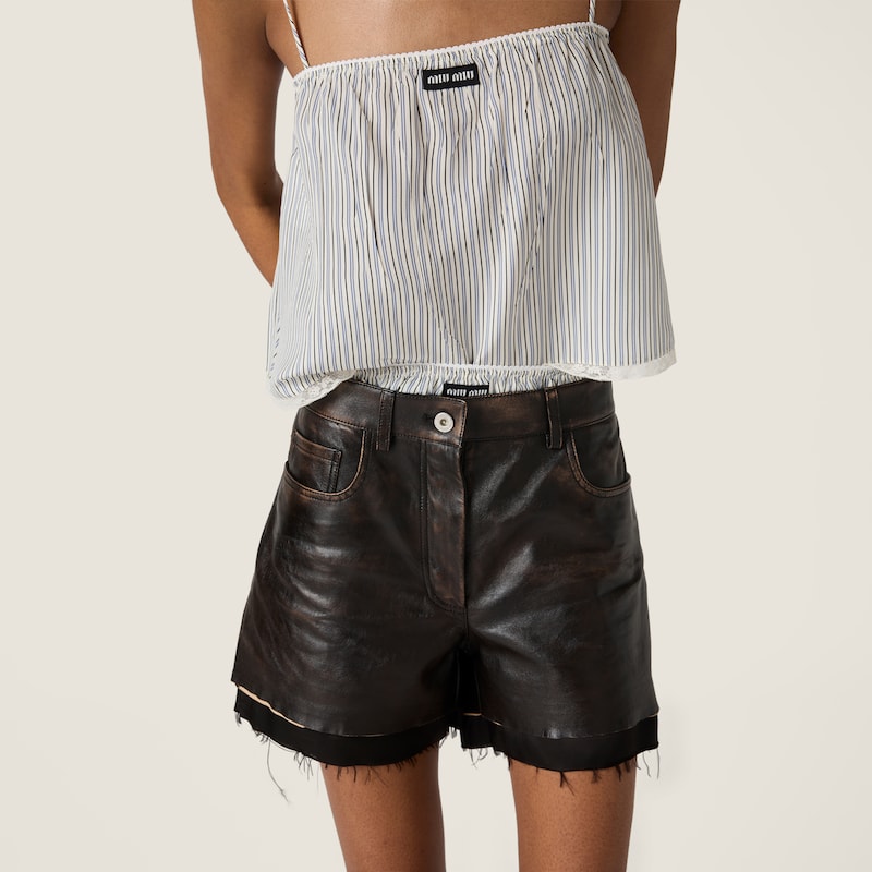나파 가죽 쇼츠