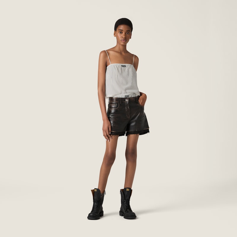 나파 가죽 쇼츠