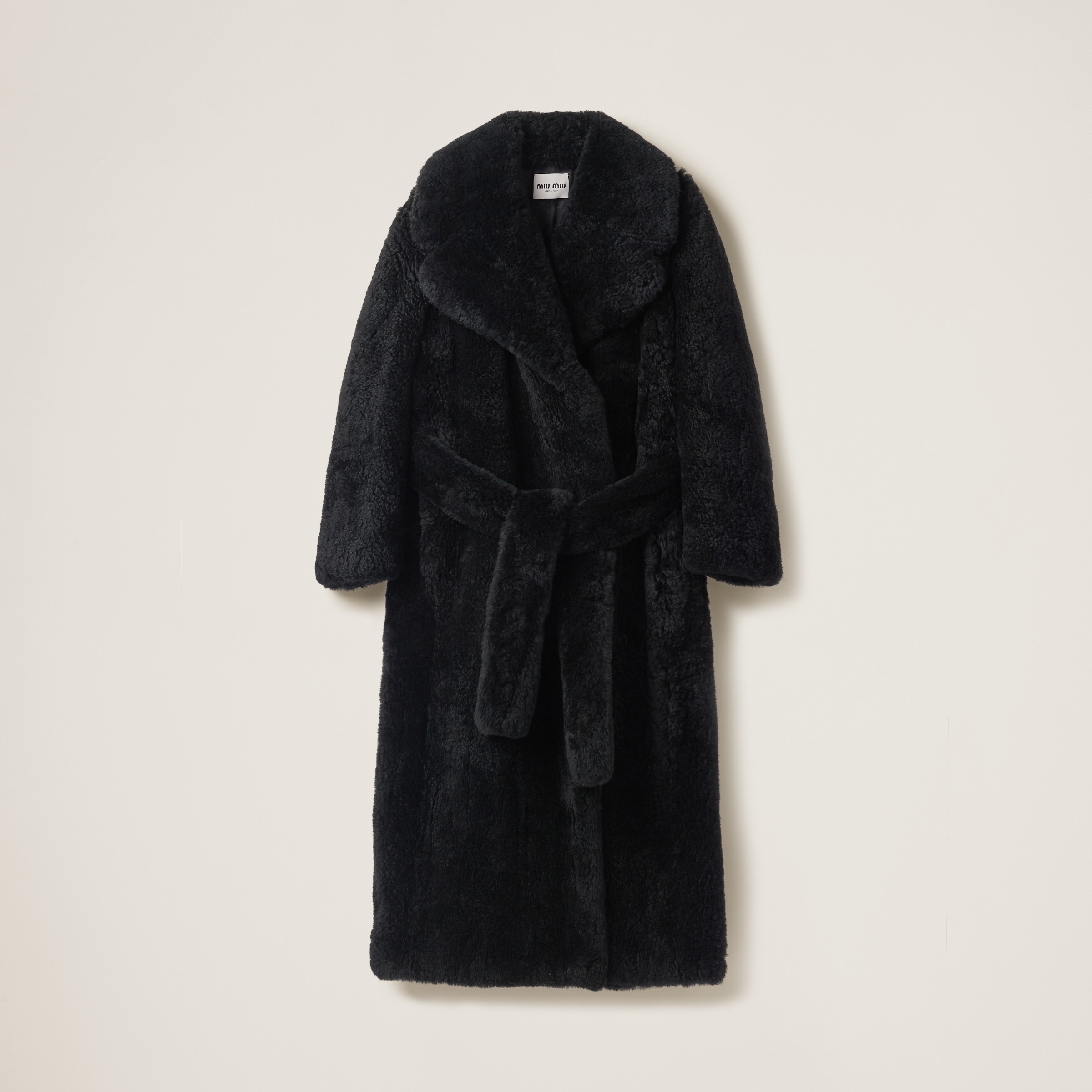 Miu miu online shearling coat