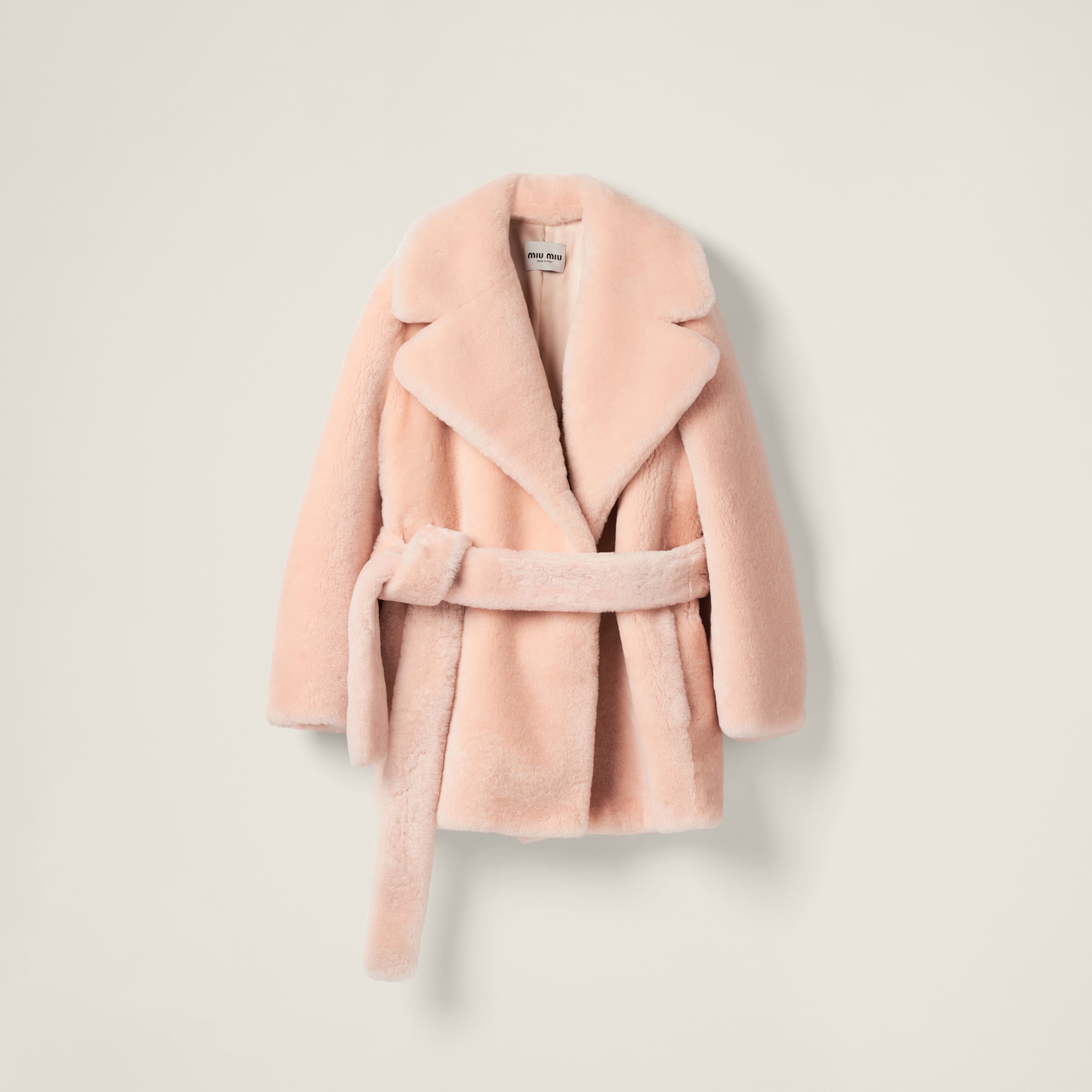 Miu miu top shearling coat