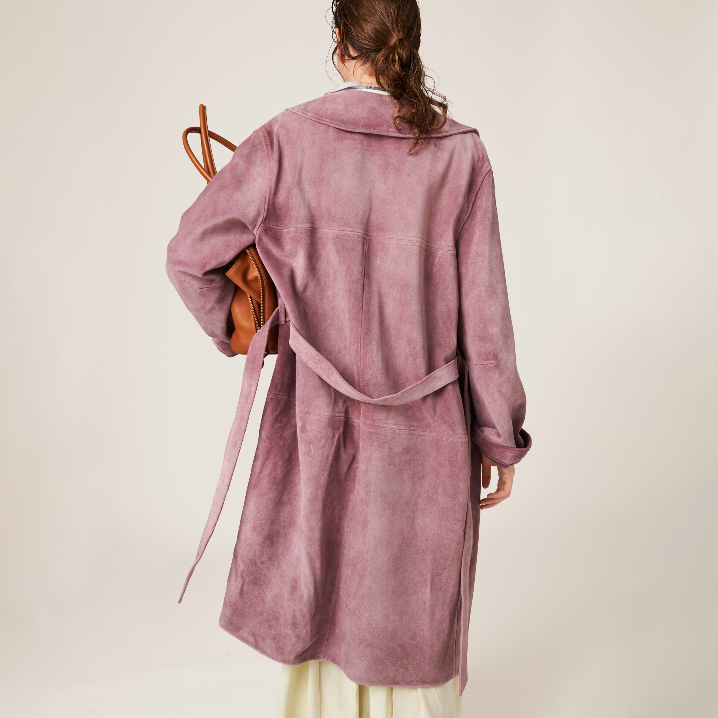 Raspberry Suede Coat | Miu Miu