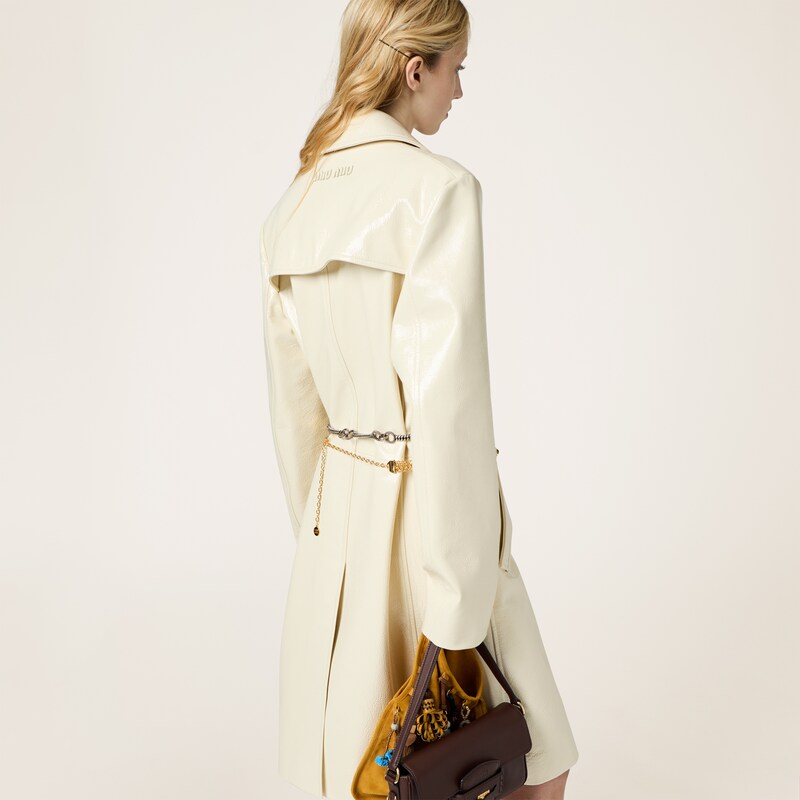 Double-breasted naplak coat