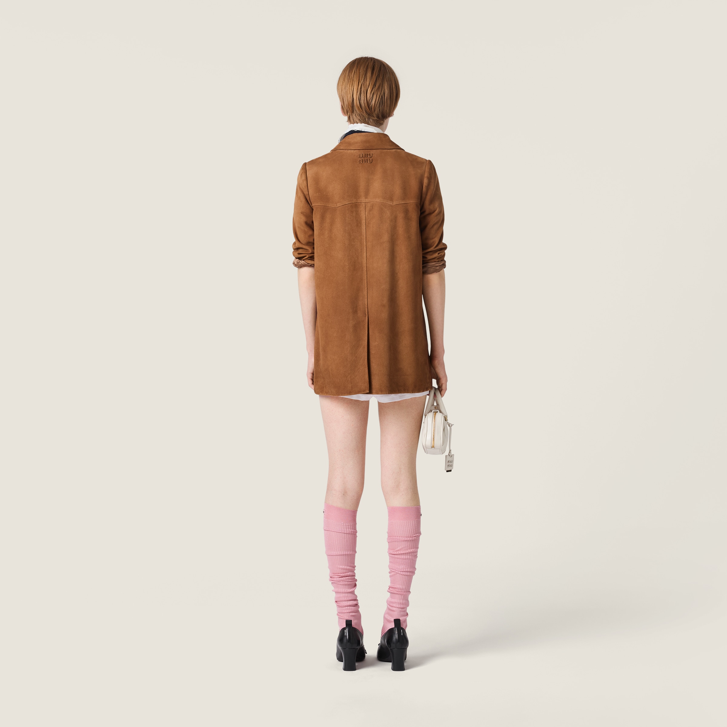 Waxed suede coat - thumbnail 3