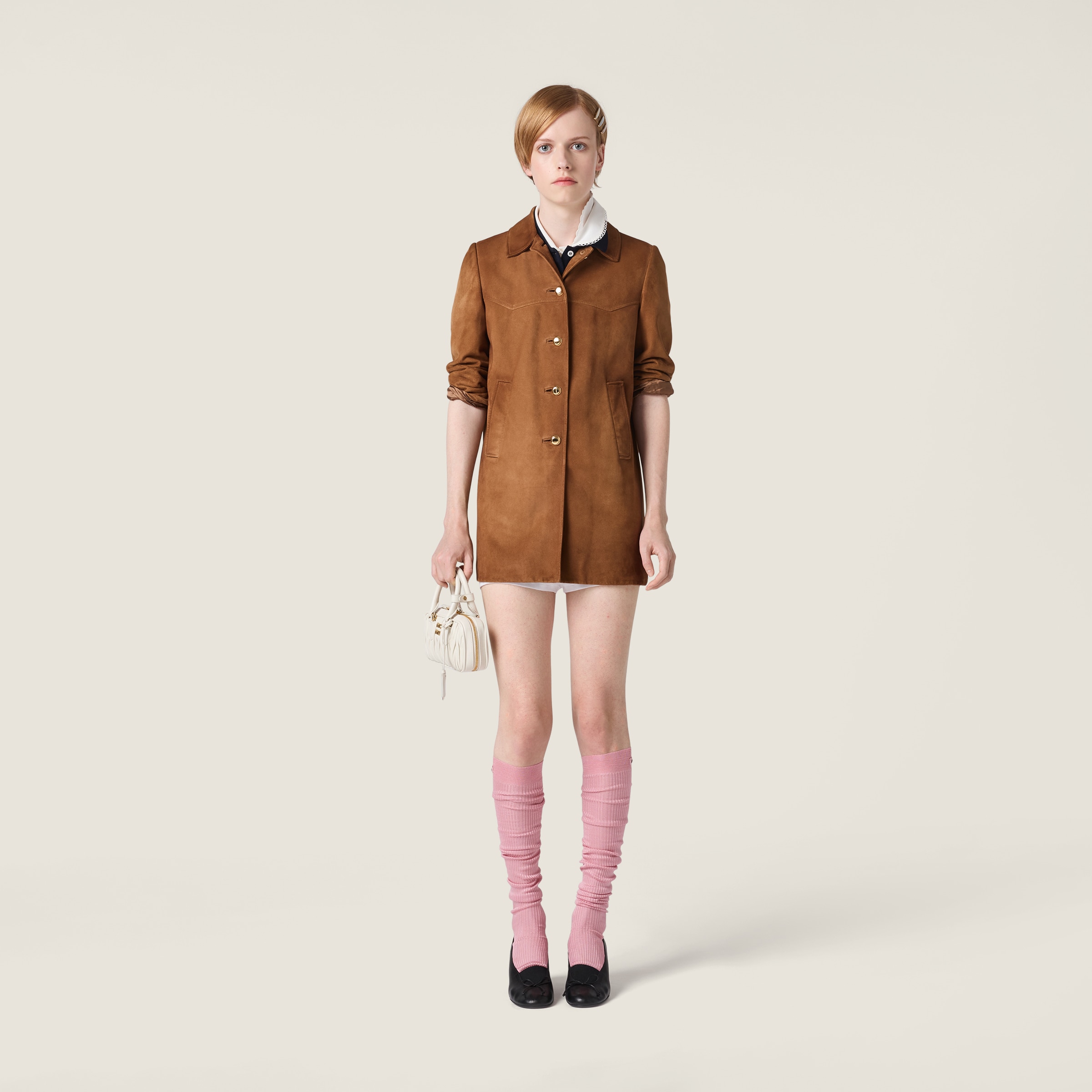Waxed suede coat - thumbnail 2
