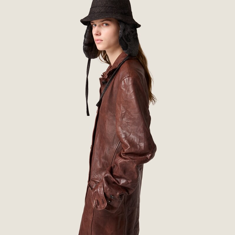 Manteau en cuir