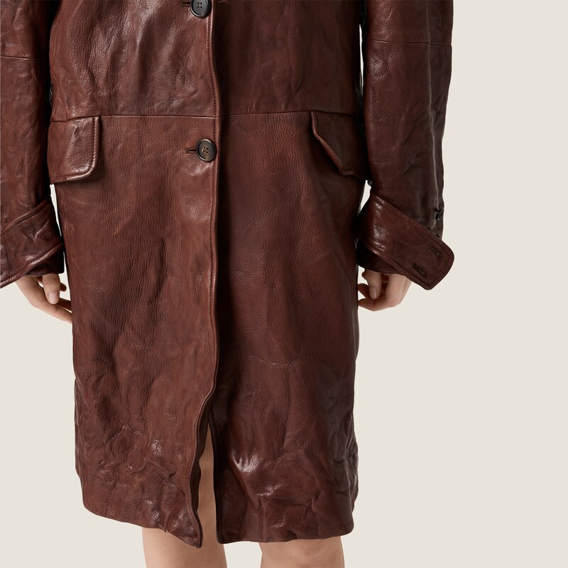 Manteau en cuir