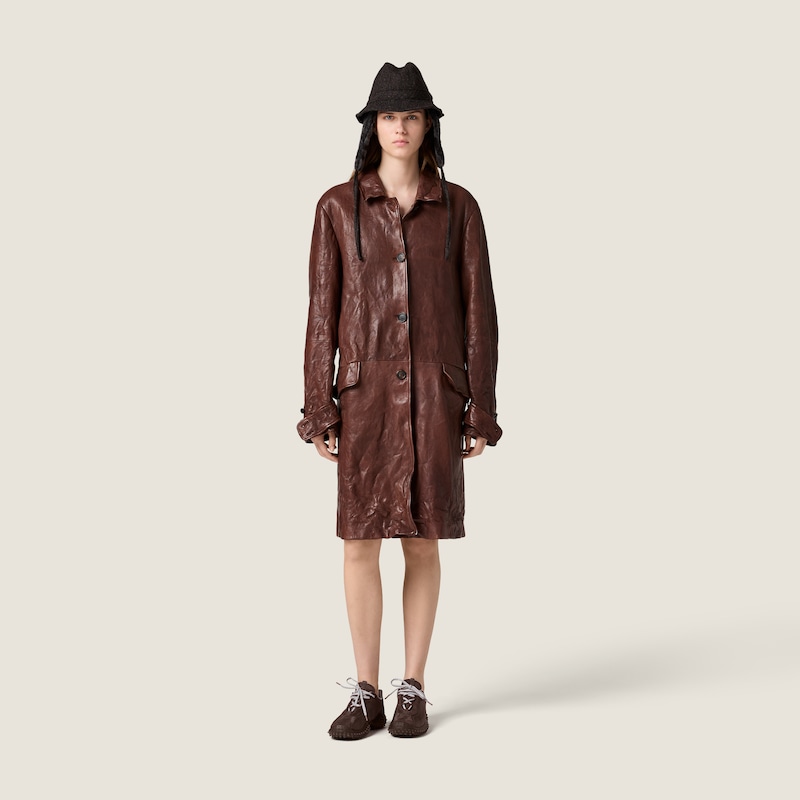 Manteau en cuir