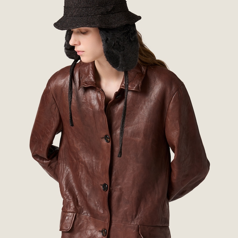 Manteau en cuir