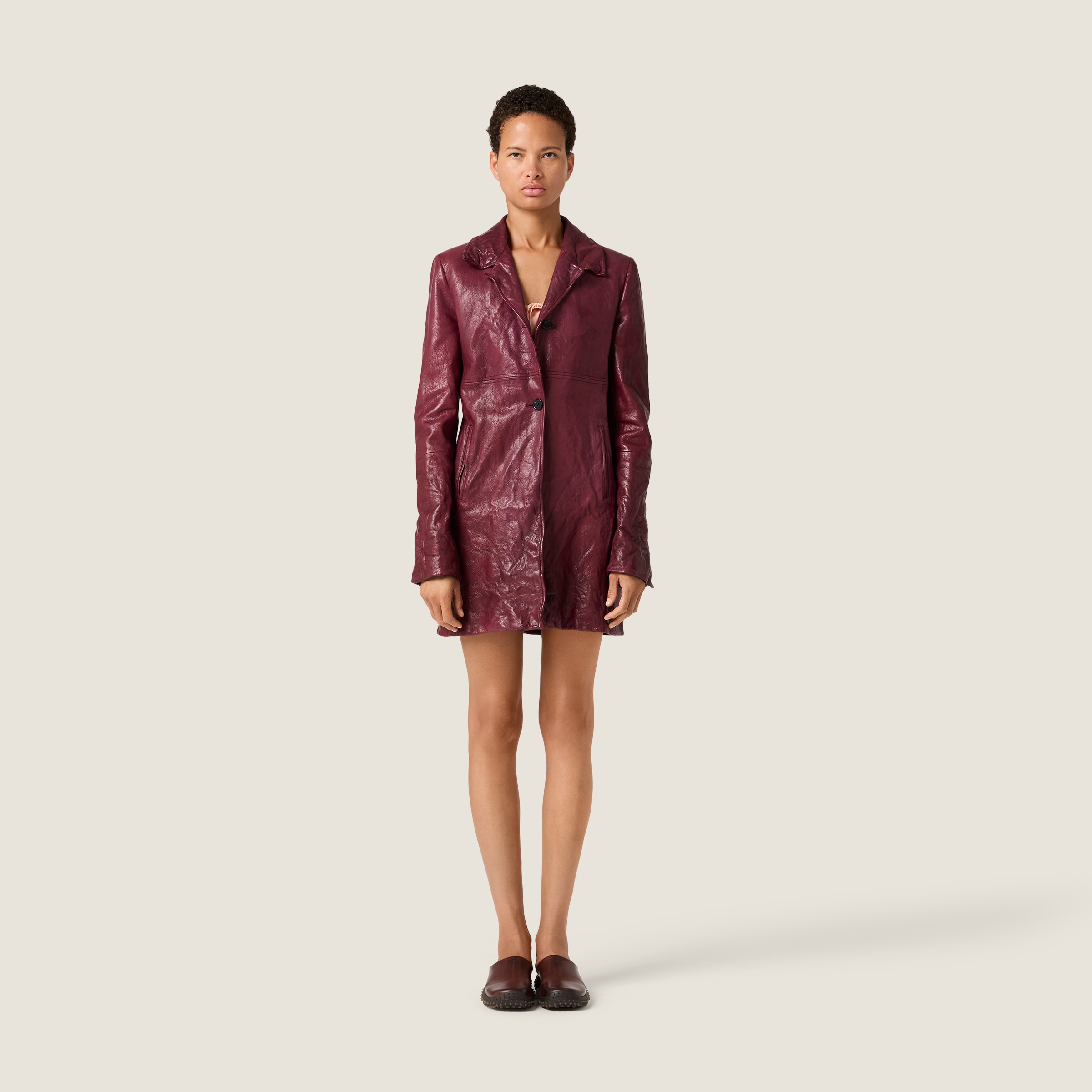 Leather coat - thumbnail 2