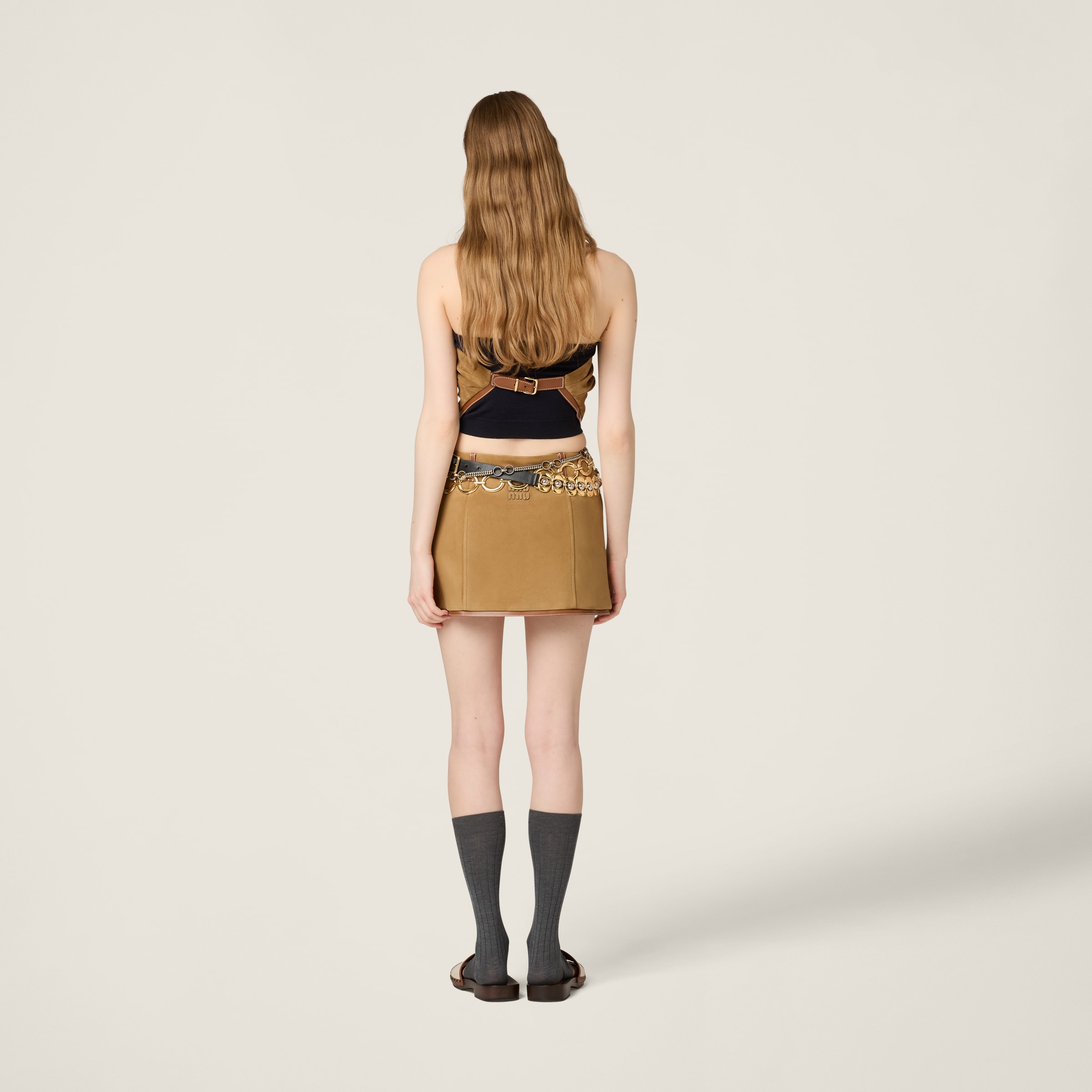 Miu Miu Suede Bandana Top