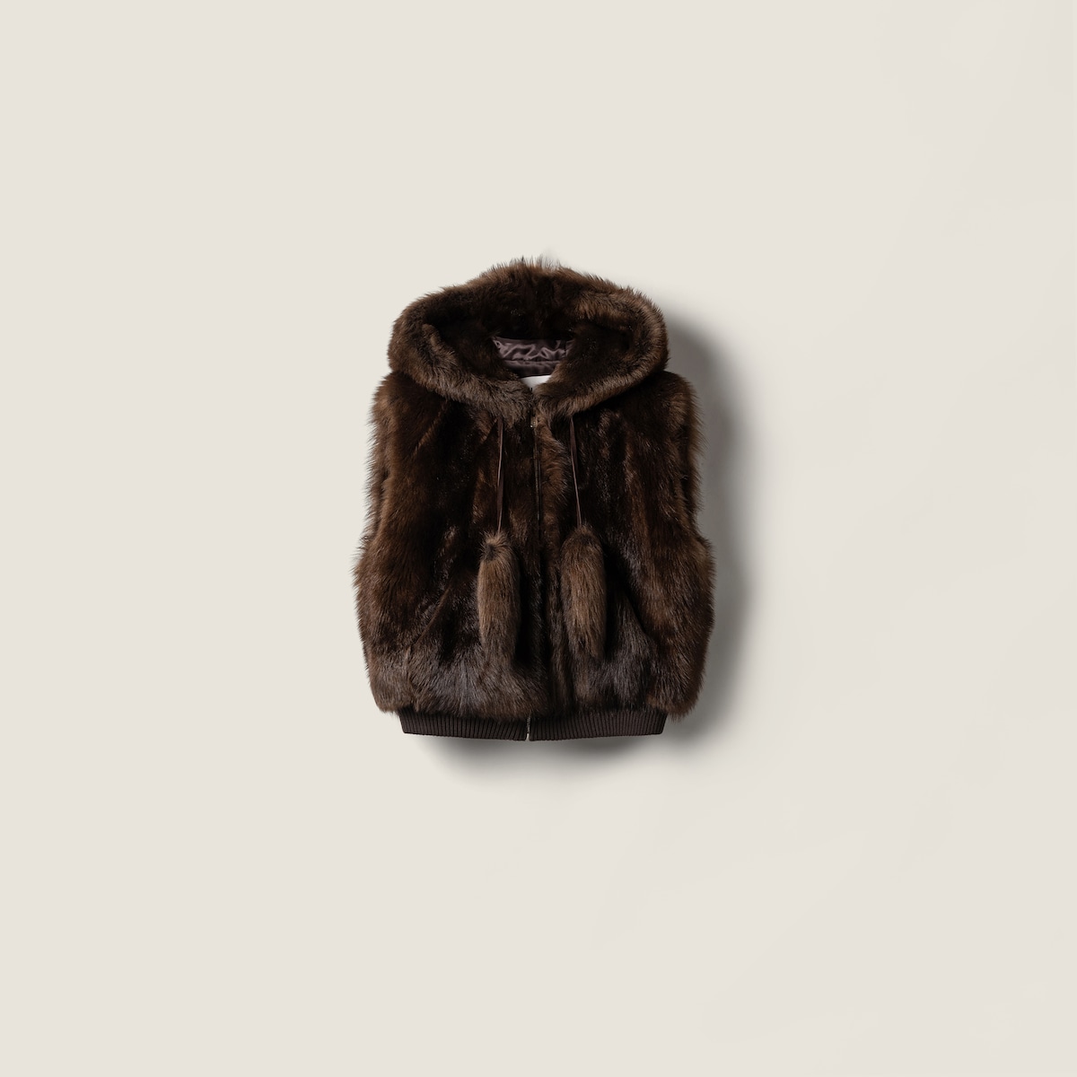 Shearling vest