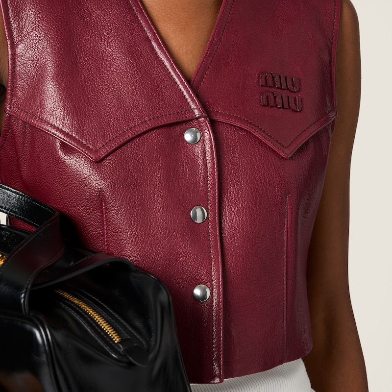 Leather vest