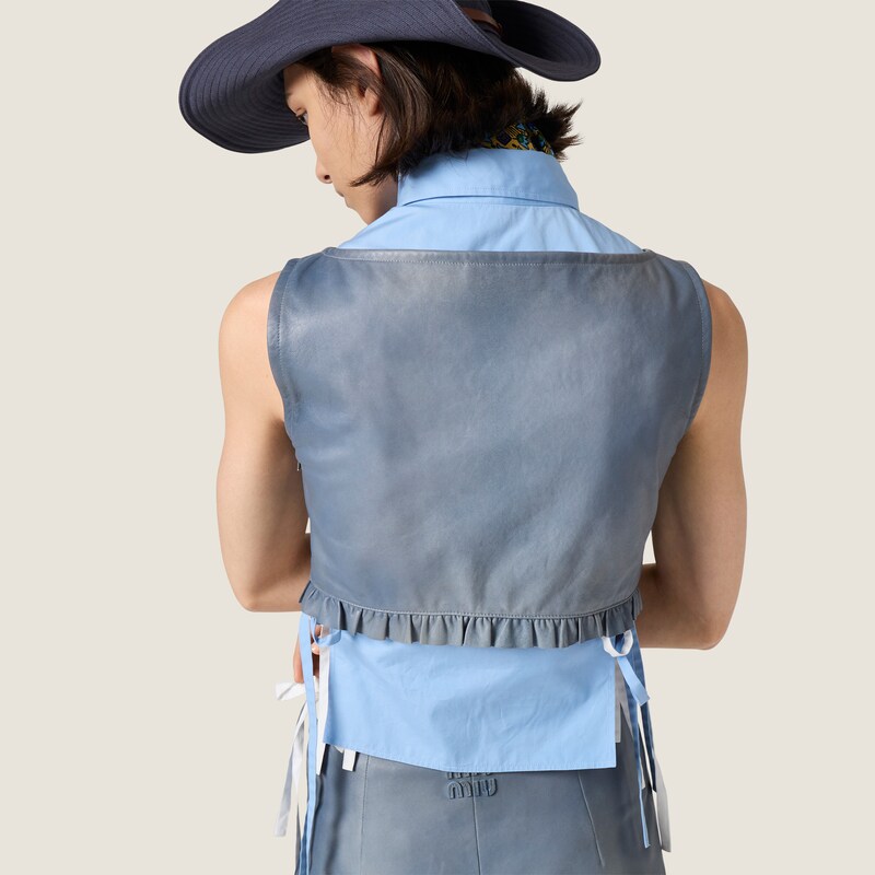 Nappa leather top