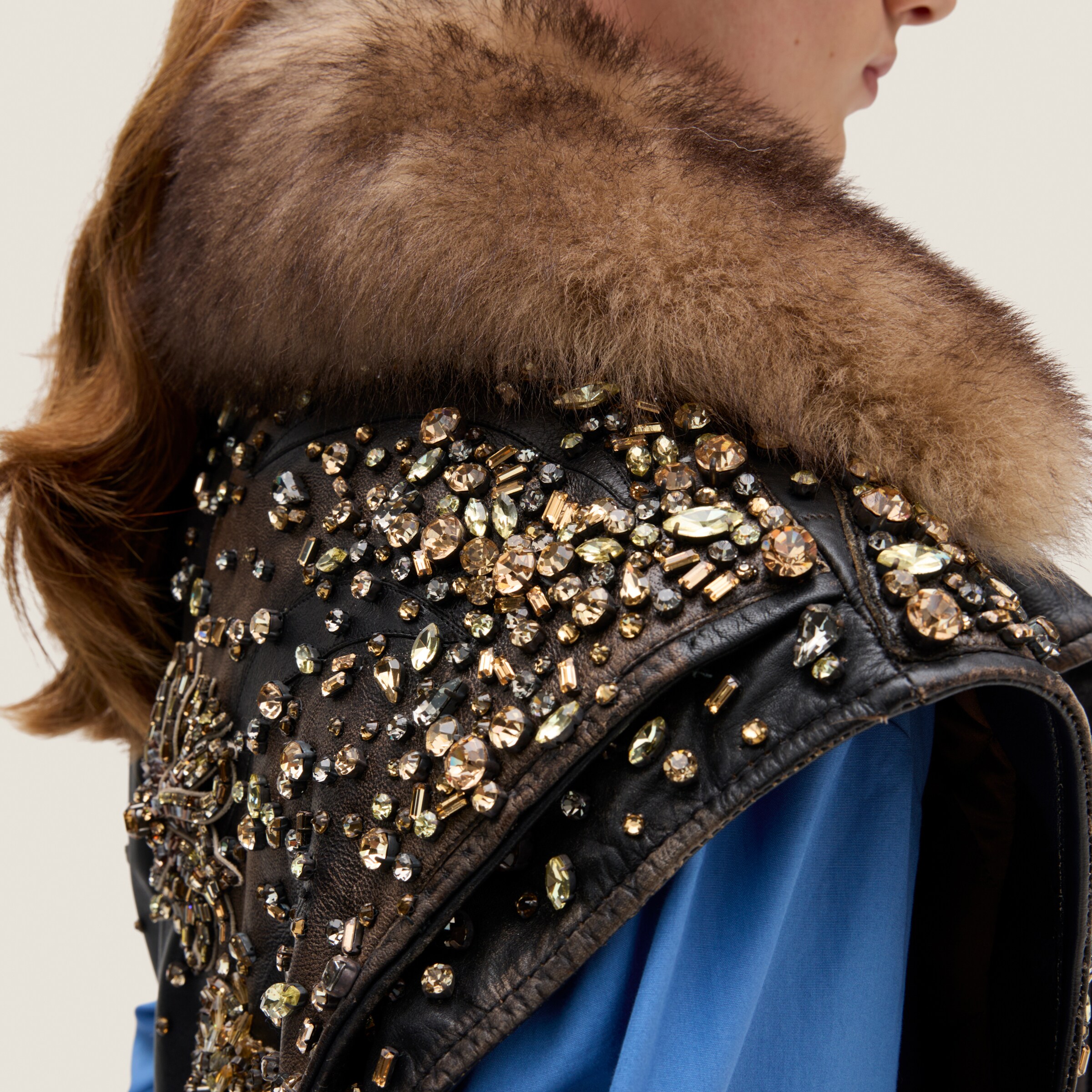 格安saleスタート ボ ブラック レザー ベスト | Miu Miu ジャケット・アウター