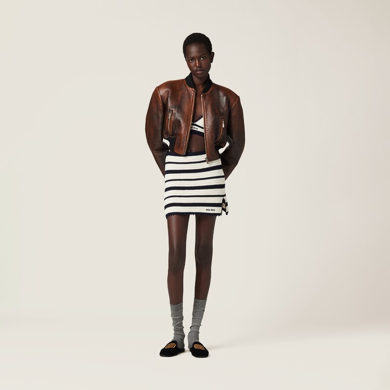 Jacke aus Nappa-Leder